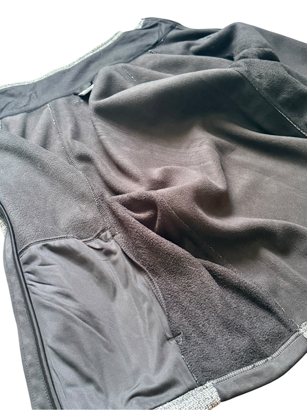Spyder Women’s Gray Black Full Zip Performance Fleece Jacket Medium - Picture 8 of 15
